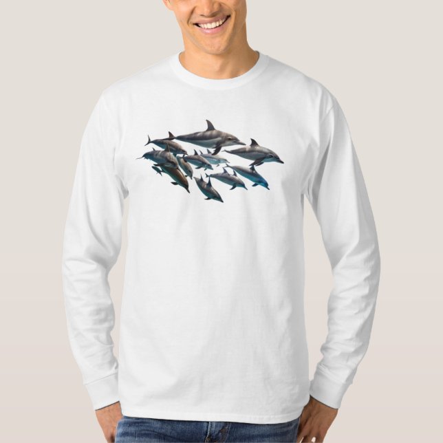 Camiseta Longa de Golfinho Nariz-de-Garrafa (Frente)