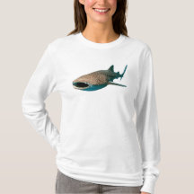 Camiseta Longa de Tubarão Baleia