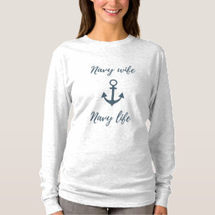 Camiseta longa salva-vidas do Marinho marinho