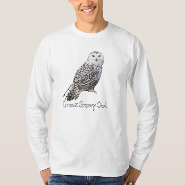 Camiseta Longa Snowy Owl (Frente)