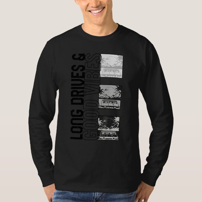 Camiseta Longa Vibe Beach Vacching Road (Frente)