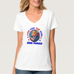 CAMISETA LONGA VIDA AO REI: DONALD TRUMP