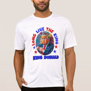 CAMISETA LONGA VIDA AO REI: DONALD TRUMP