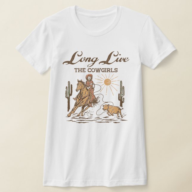 Camiseta Longa vida às vaqueiras (Postura )