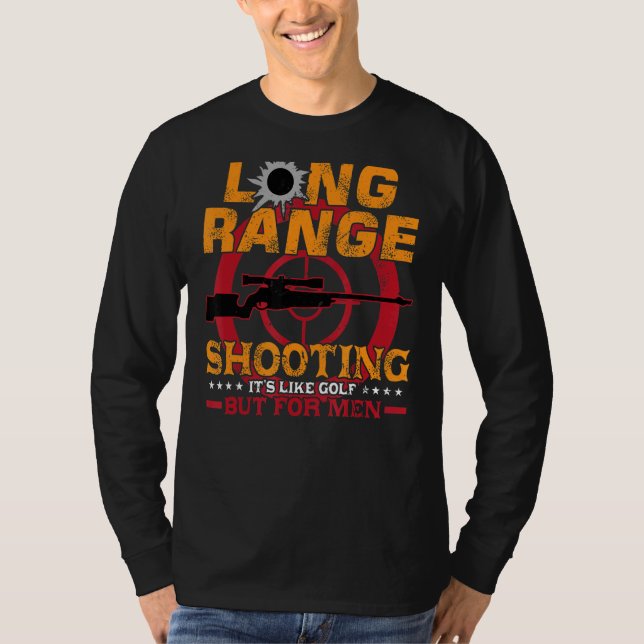 Camiseta Longas faixas disparando É como Golfe Mas para Hom (Frente)