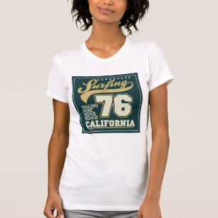 Camiseta Longboard que surfa Califórnia 76
