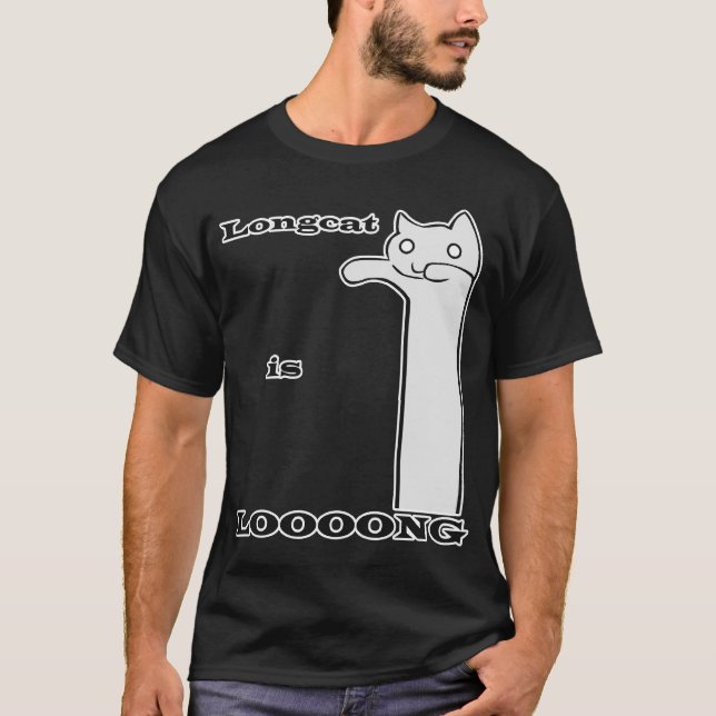 Camiseta Longcat é longo (Frente)
