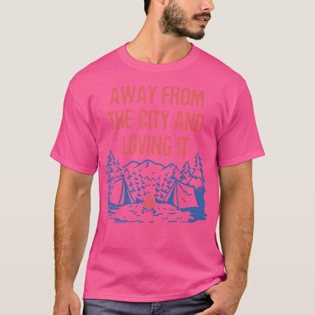 Camiseta Longe Da Cidade Acampando A Campanha Da Vida Selva (Frente)