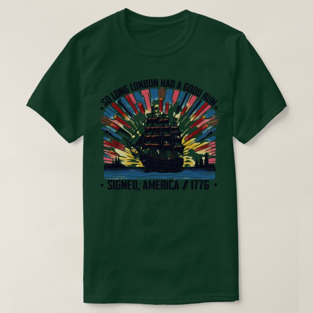 Camiseta Longe Londres Teve Uma Boa Corrida (Frente do Design)