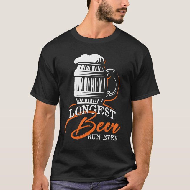 Camiseta Longest Beer Run Ever  Running (Frente)