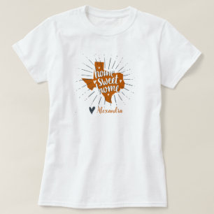 Camiseta Longhorn Burnt Orange Home Sweet - Texas