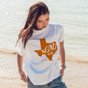 Camiseta Longhorn Burnt Orange XOXO, Y - Texas Shape