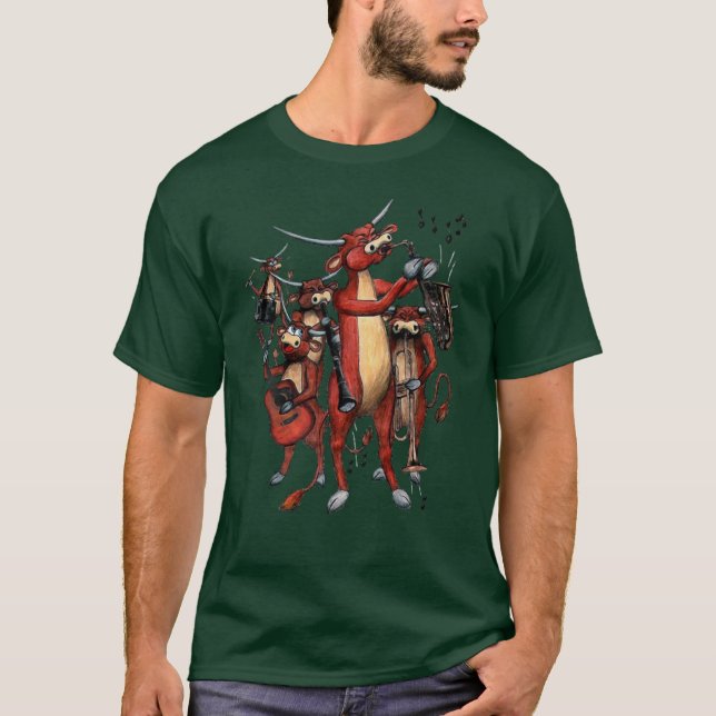 Camiseta longhorn MOO-SIC (Frente)