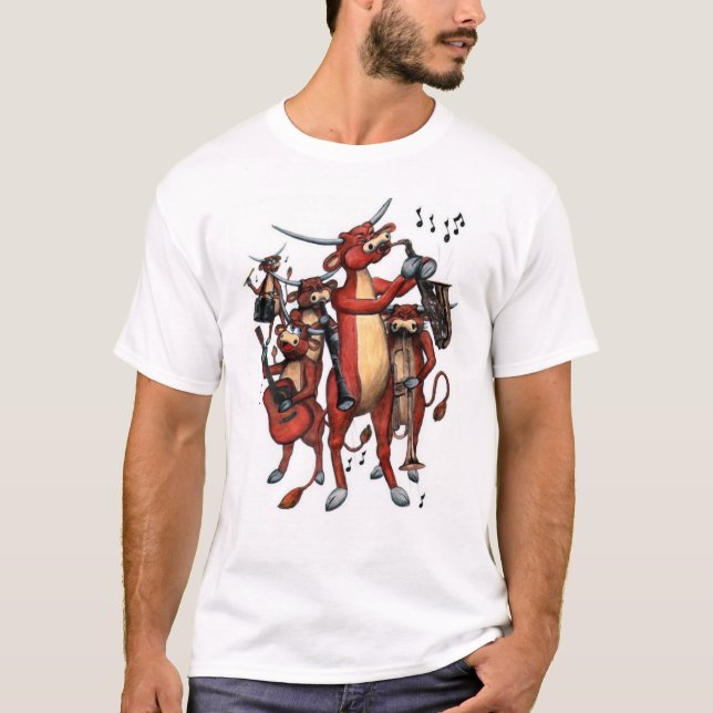 Camiseta longhorn MOO-SIC (Frente)