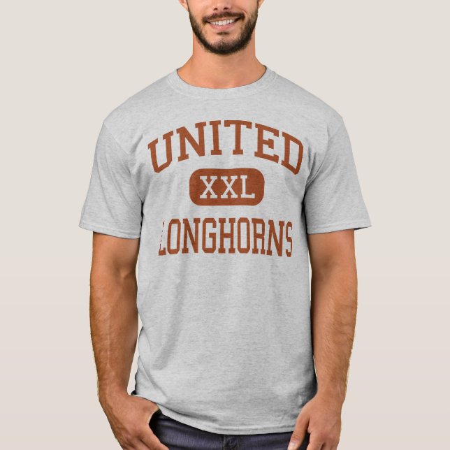Camiseta - Longhorns - segundo grau unido - Laredo Texas (Frente)
