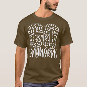 Camiseta Longhorns Team Mascot School Spirit Game Night Leo