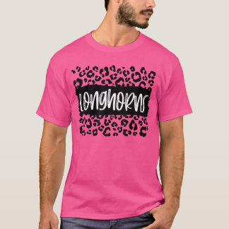 Camiseta Longhornseam Mascote Espírito Escolar Noite de Jog