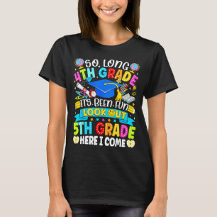 Camiseta Longo 4º ano foi divertido cuidado 5º ano crianças