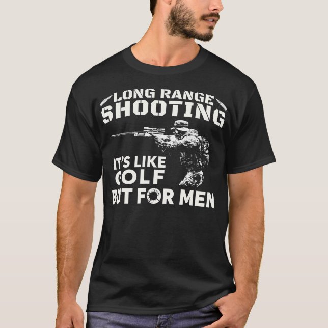 Camiseta Longo Alcance É Como Golfe Mas Para Homens (Frente)