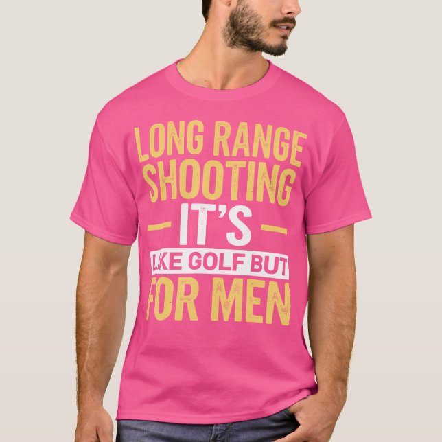 Camiseta Longo Alcance É Como Golfe Mas Para Homens (Frente)