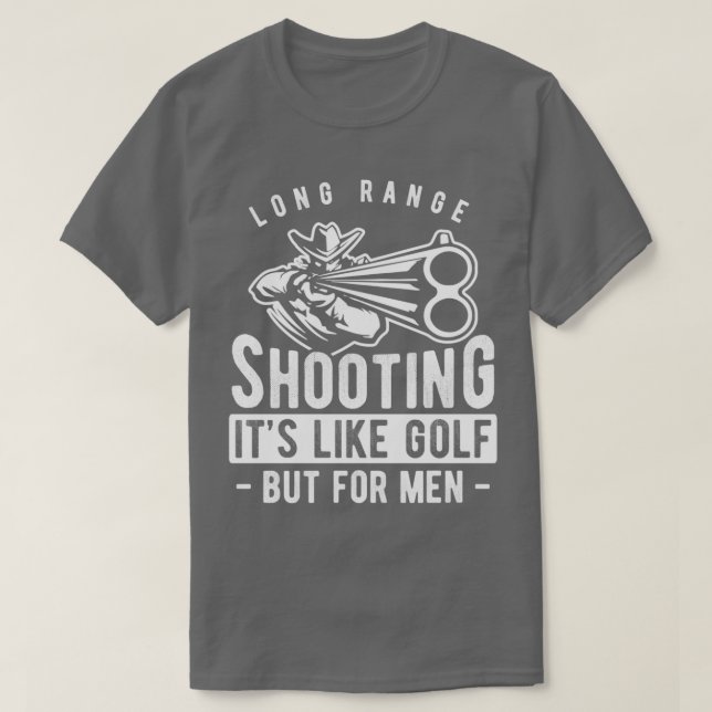 Camiseta Longo Alcance É Como Golfe Mas Para Homens (Frente do Design)