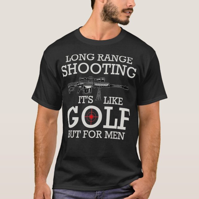 Camiseta Longo Alcance É Como Golfe Mas Para Homens (Frente)