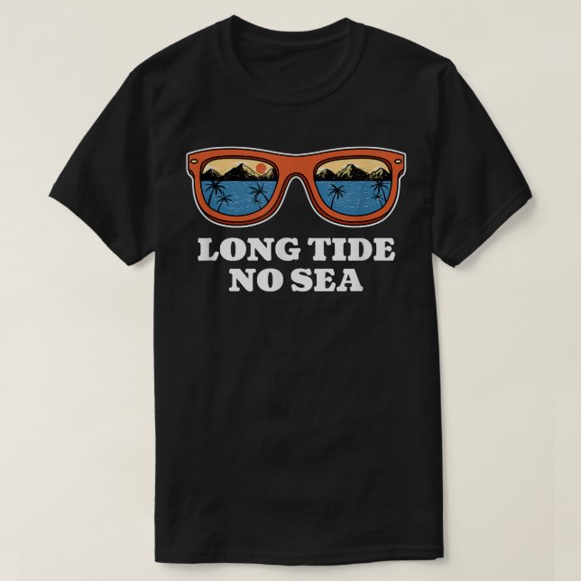Camiseta Longo Caminho Sem Praia Marinha Amigos Oceanos Fun (Frente do Design)