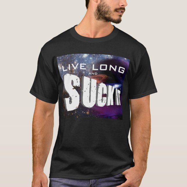 Camiseta longos vivos e sugam-no t-shirt (Frente)