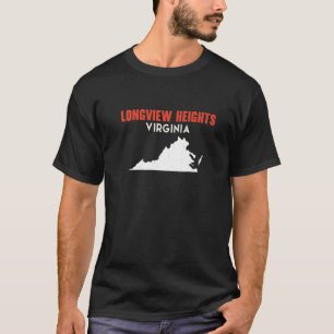 Camiseta Longview Heights Washington EUA State America Trav