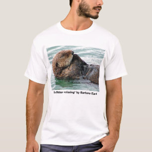 Camiseta lontra 117c, de "lontra mar que relaxa" pelo conde