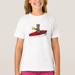 Camiseta Lontra engraçada que Kayaking