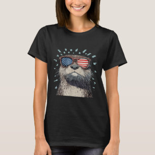Camiseta Lontra Legal Com Óculos Bold America _1