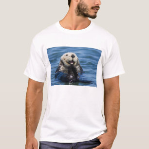 Camiseta Lontra marinha da Califórnia Enhydra lutris) se ar