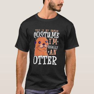Camiseta Lontra   Para Lontra Marinha Furão Peixe Lontra An