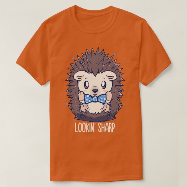 Camiseta Lookin Sharp Dapper Hedgehog (Frente do Design)