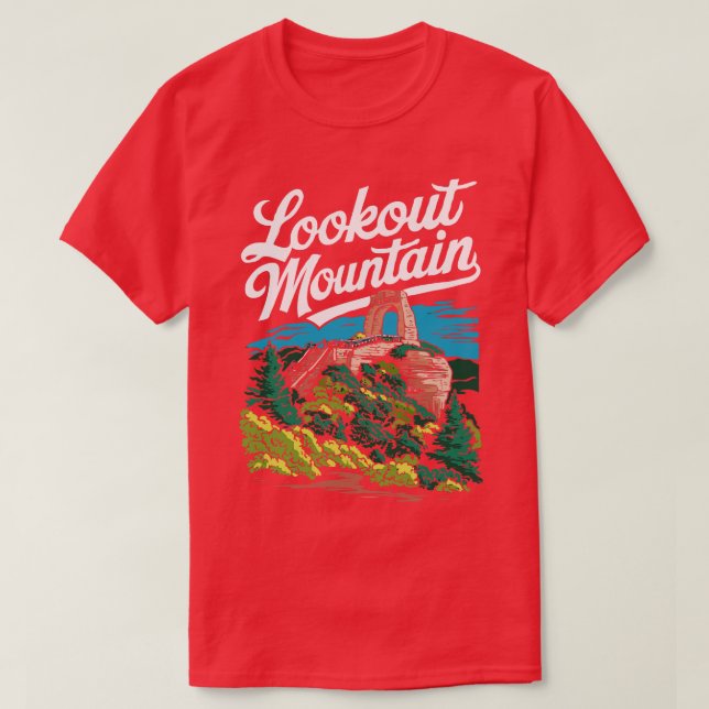 Camiseta Lookout Mountain Georgia TS (Frente do Design)
