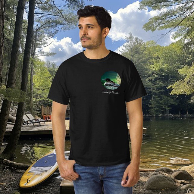Camiseta Loon Family Butterfield Lake (Criador carregado)