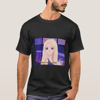 Camiseta LOONA Jinsoul - Cantando na chuva anime dos anos 9