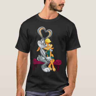 Camiseta Looney Tunes Bugs E Lola Corações Dia Dos Namorado
