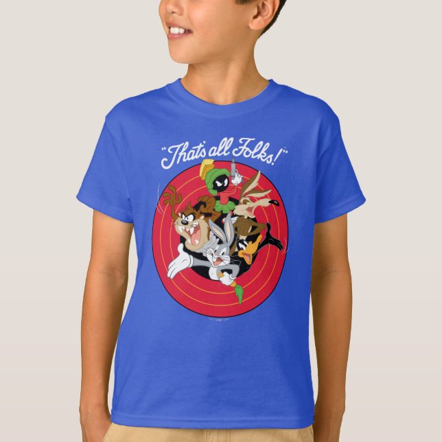 Camiseta LOONEY TUNES™ "ISSO É TUDO PESSOAL!™" Bullseye Gro (Frente)