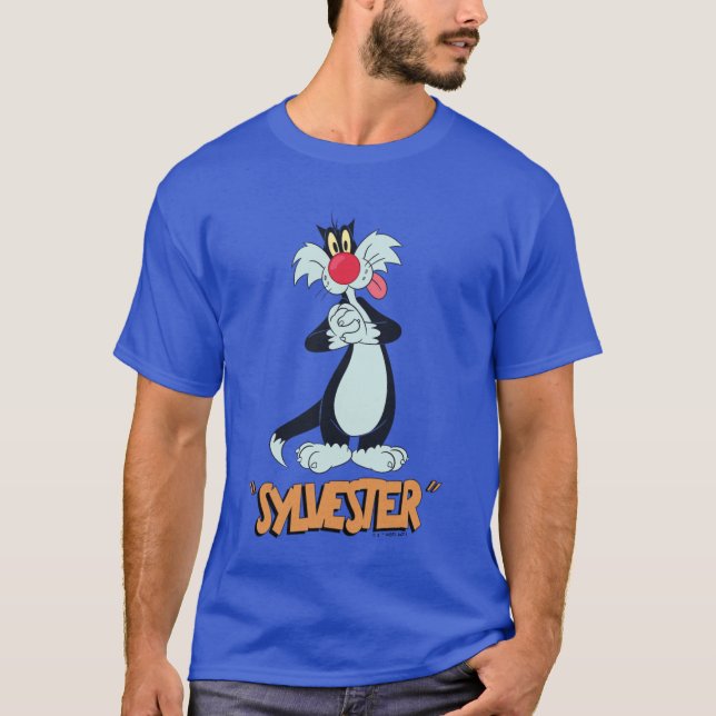 Camiseta LOONEY TUNES™ - Raios retroativos | SYLVESTER ™ (Frente)