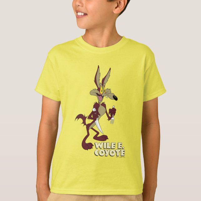 Camiseta LOONEY TUNES™ - Raios Retroativos| WILE E. COYOTE™ (Frente)