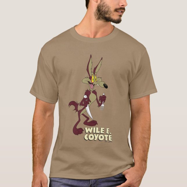 Camiseta LOONEY TUNES™ - Raios retroativos | WILE E. COYOTE (Frente)