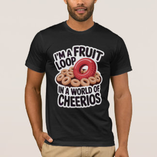 Camiseta Loop de fruta em um mundo de Cheerios