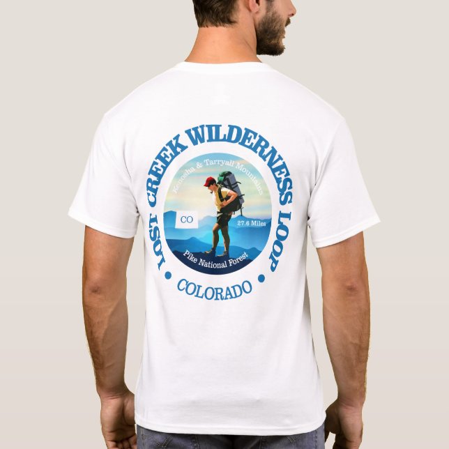 Camiseta Loop Perdido de Creek Wilderness (Verso)