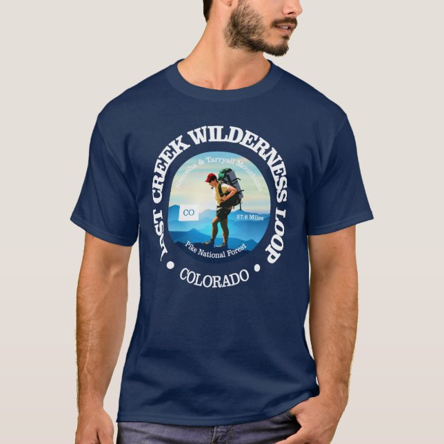 Camiseta Loop Perdido de Creek Wilderness (Frente)