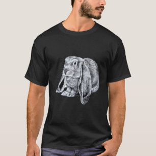Camiseta Lop inglês Eared Bunny Rabbit