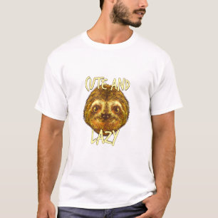 Camiseta Lopa-Memória-Lama Bonita E Preguiçosa Animal 5