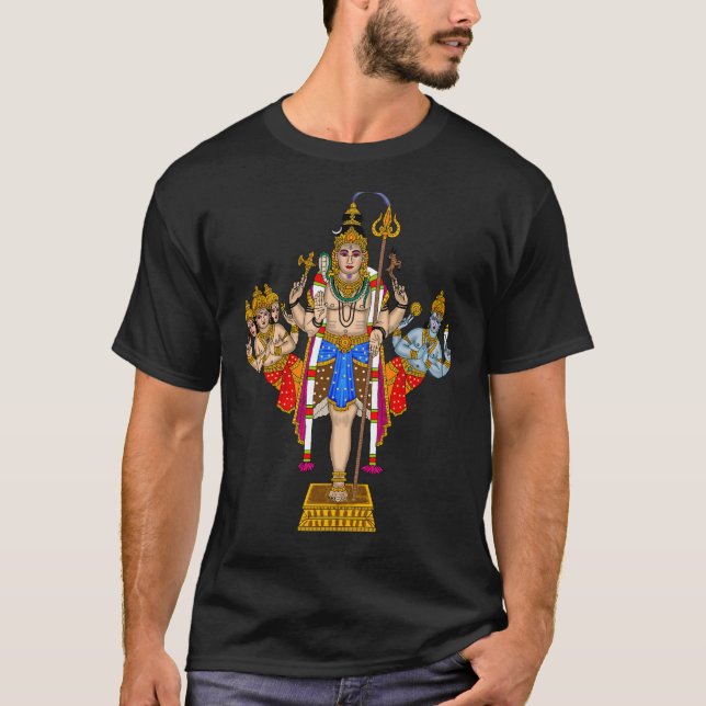 Camiseta Lord Ekpada Shiva T-Shirt – Divine Casual Wear for (Frente)