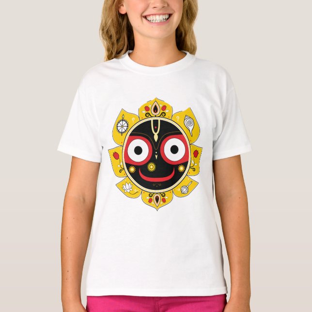 Camiseta Lord Jagannath Face Hindu Deity Spiritual (Frente)